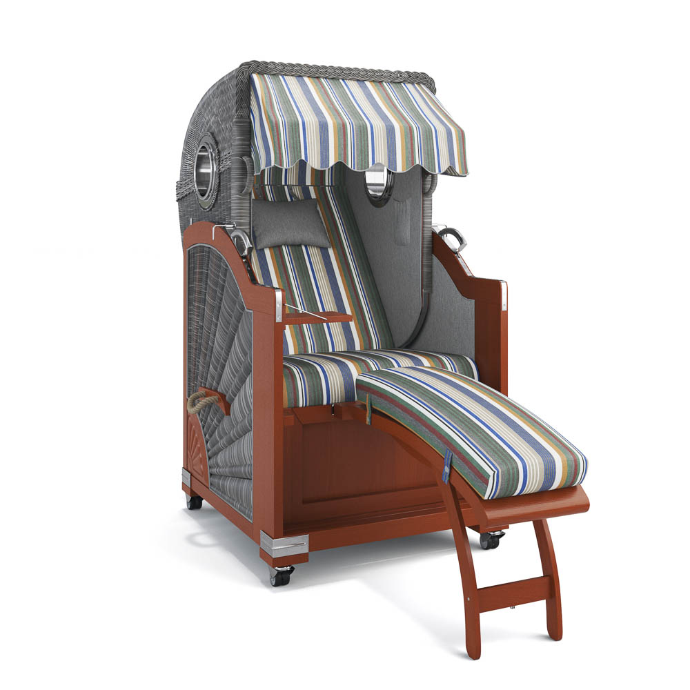 Strandkorb List - Mahagoni