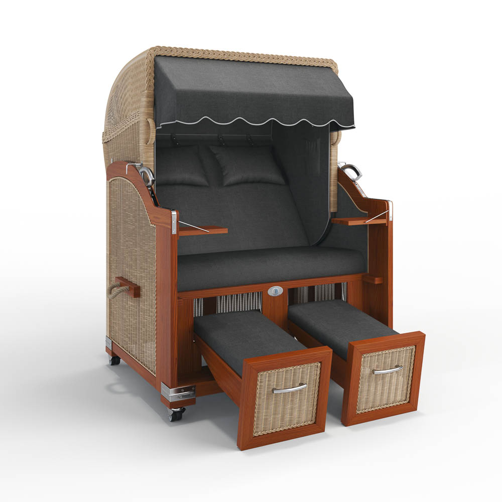 Strandkorb Hörnum - Mahagoni