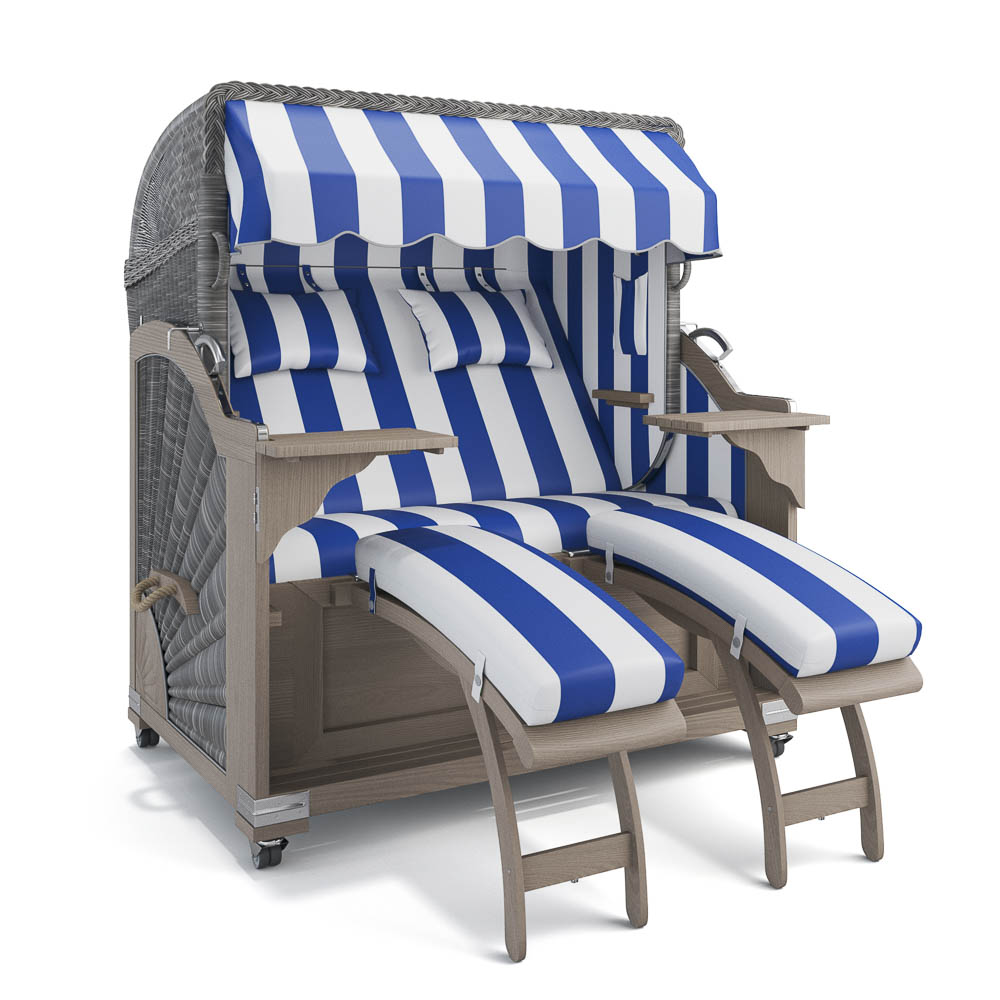 Strandkorb Kampen - Teak Vintage