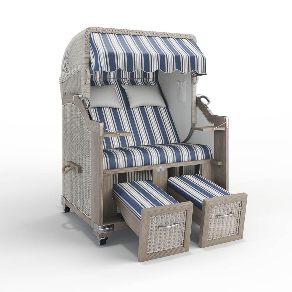 Strandkorb Landhaus Sylt - Teak Vintage