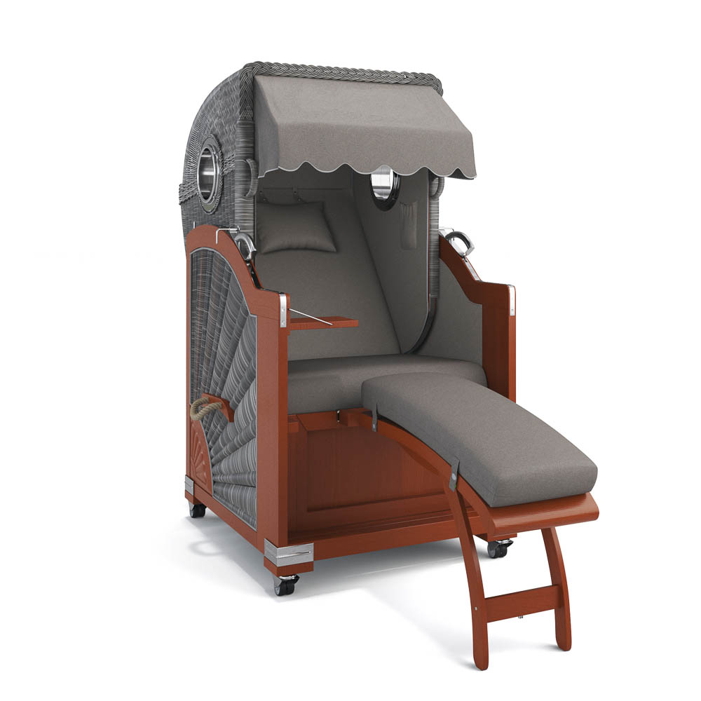 Strandkorb List - Mahagoni