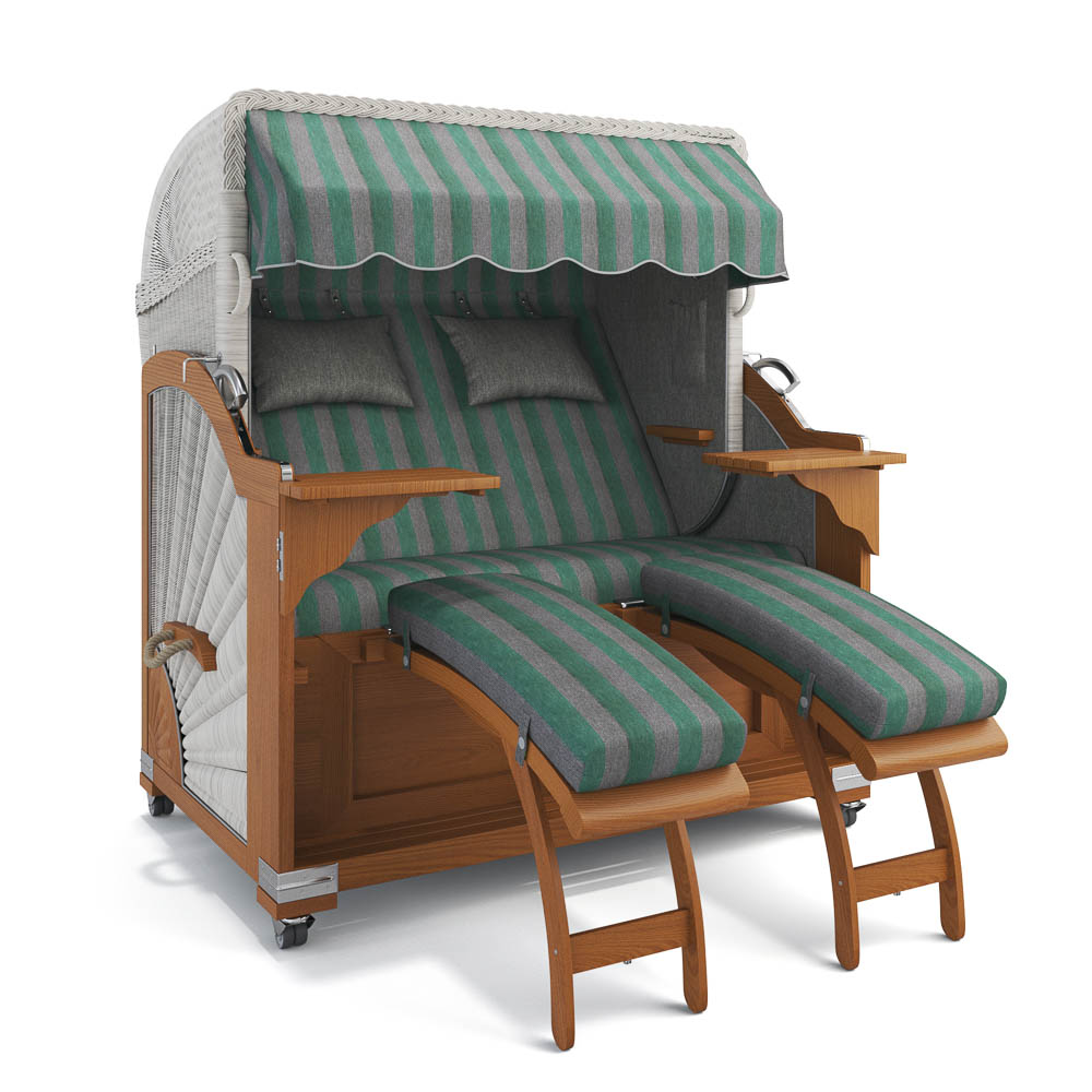 Strandkorb Kampen - Teak