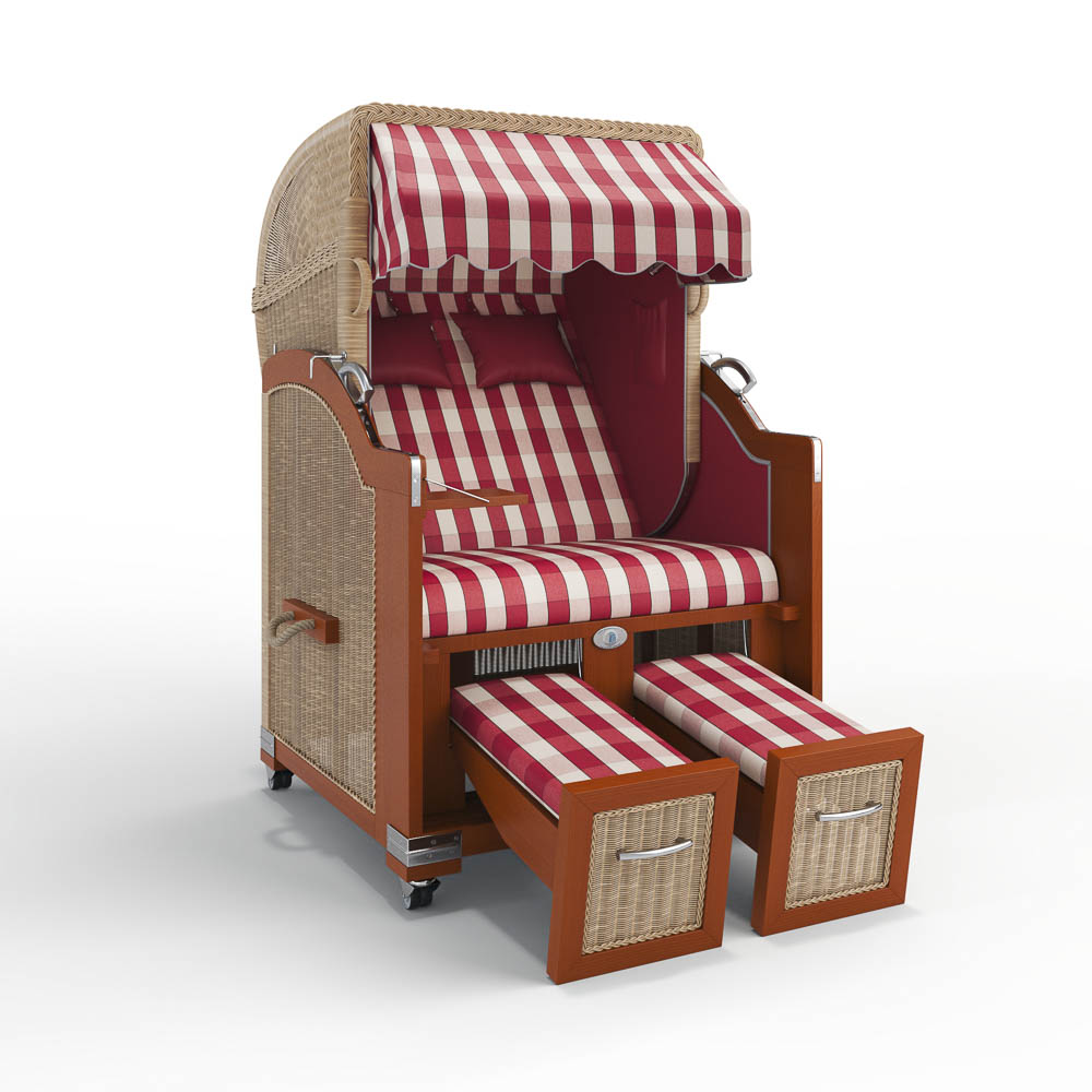 Strandkorb Morsum - Mahagoni