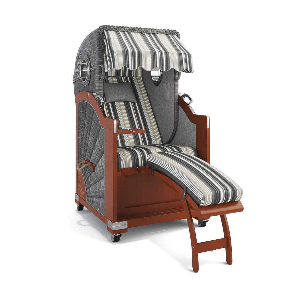 Strandkorb List - Mahagoni