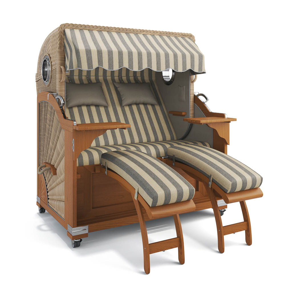 Strandkorb Kampen - Teak