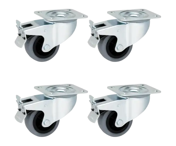 4-er Set Strandkorbrollen