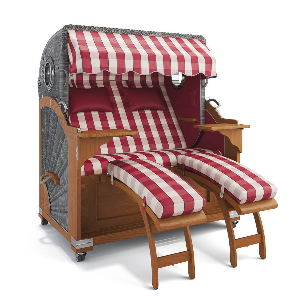 Strandkorb Kampen - Teak