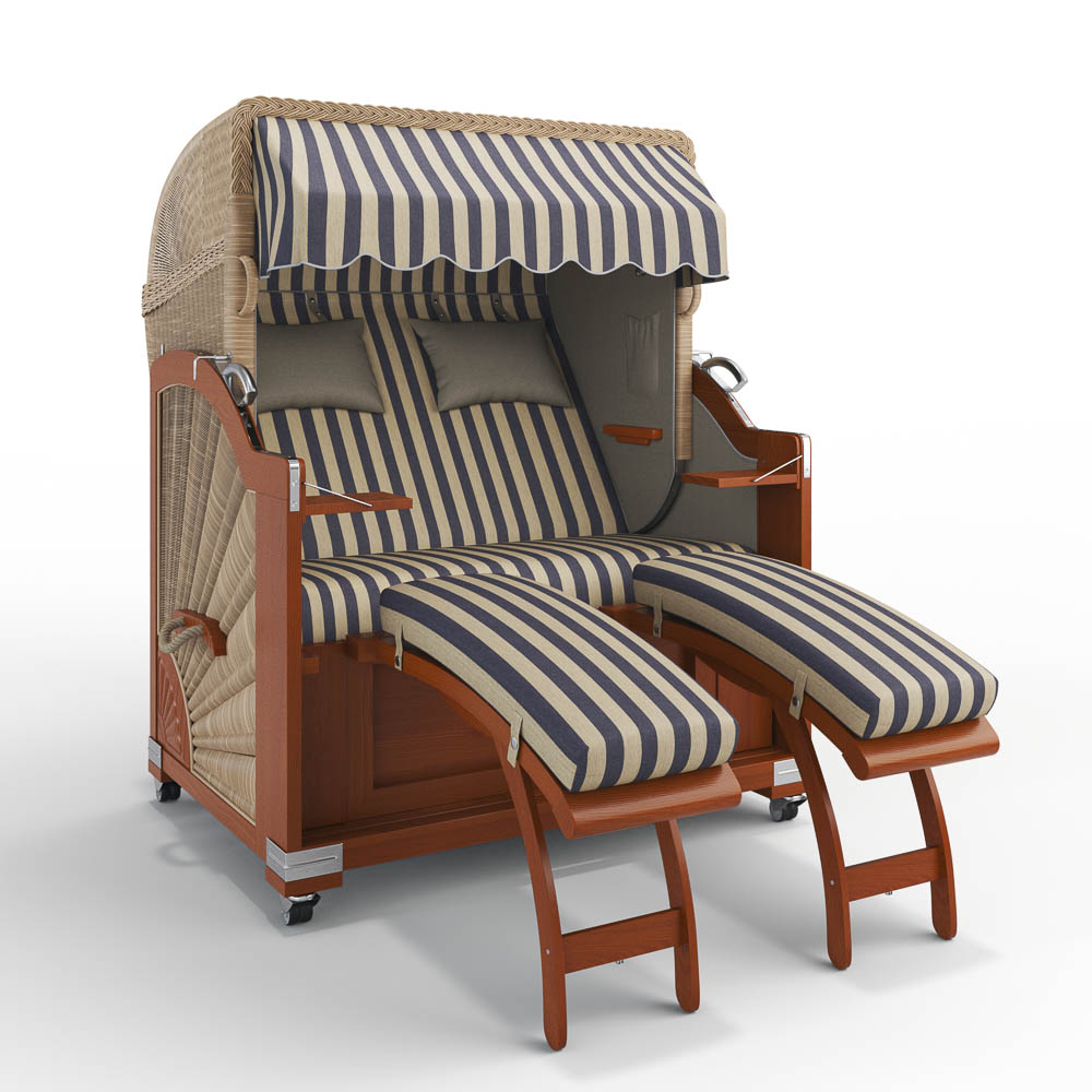 Strandkorb Keitum - Mahagoni