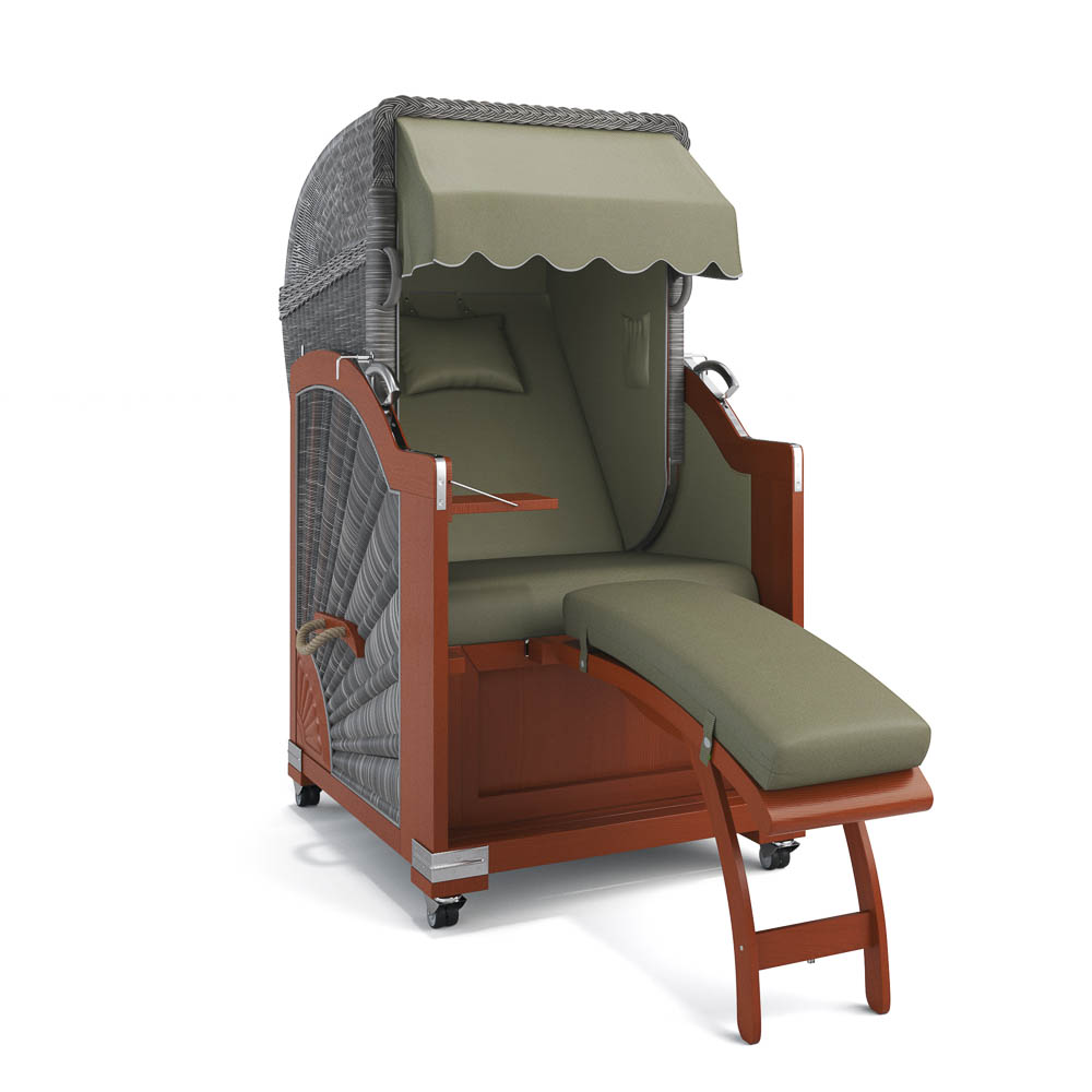 Strandkorb List - Mahagoni