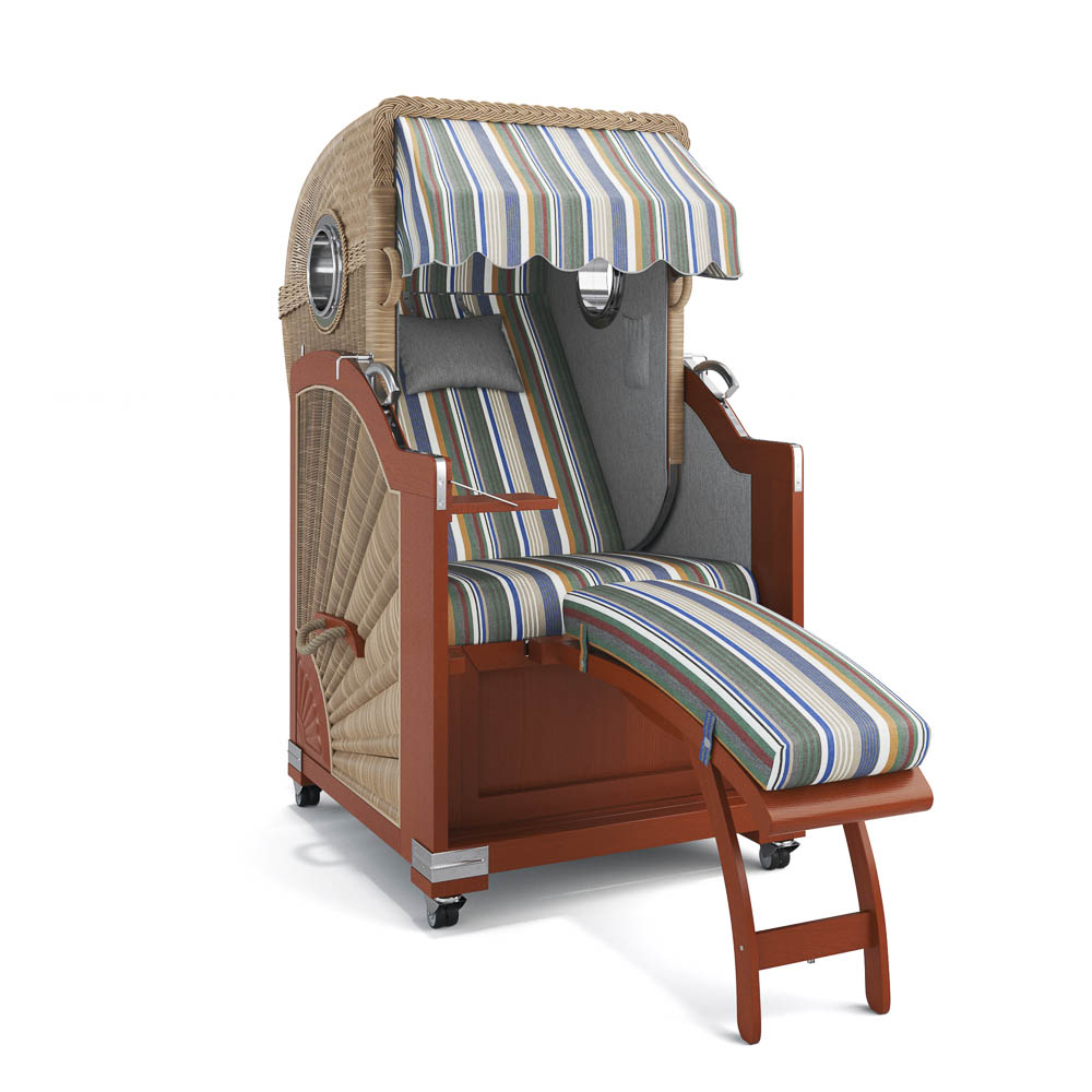 Strandkorb List - Mahagoni