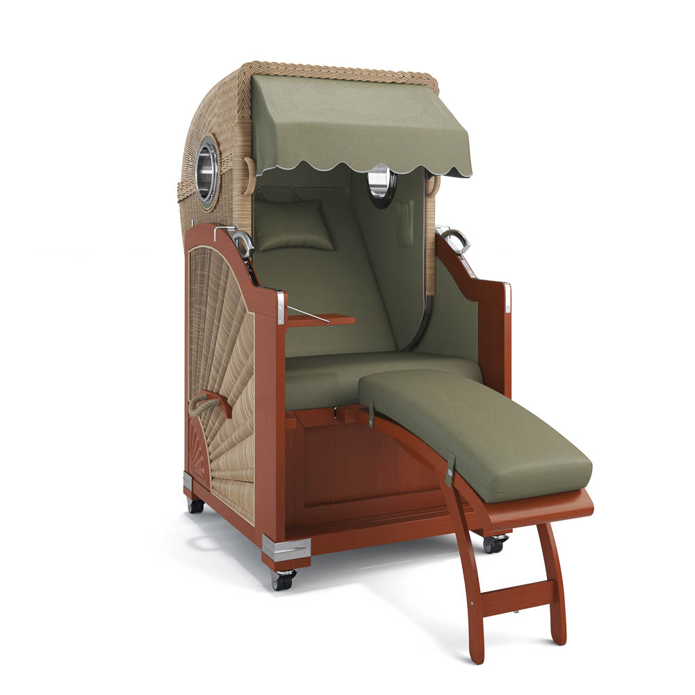 Strandkorb List - Mahagoni