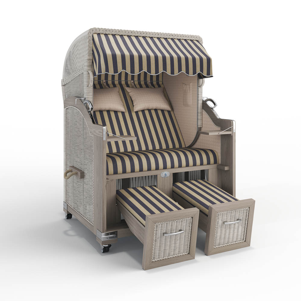 Strandkorb Landhaus Sylt - Teak Vintage