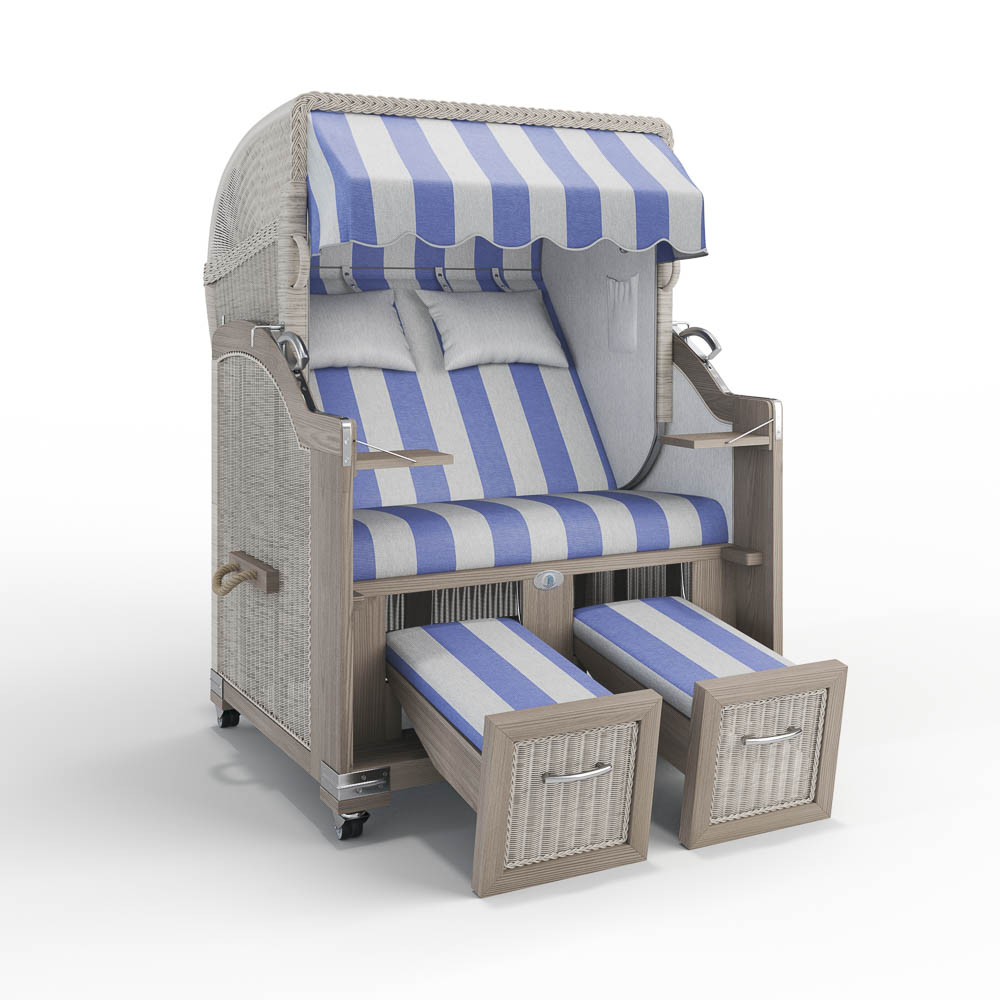 Strandkorb Landhaus Sylt - Teak Vintage