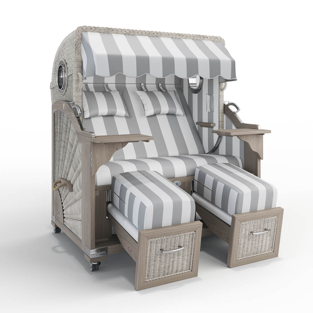 Munkmarsch_Teak_Vintage_white_washed_PVC_Blockstreifen_grau_40008_Bullauge