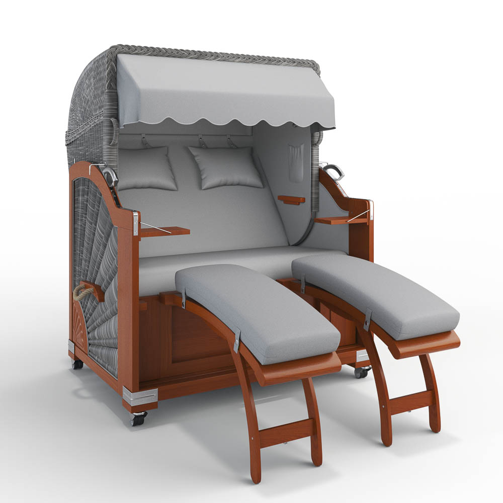 Strandkorb Keitum - Mahagoni