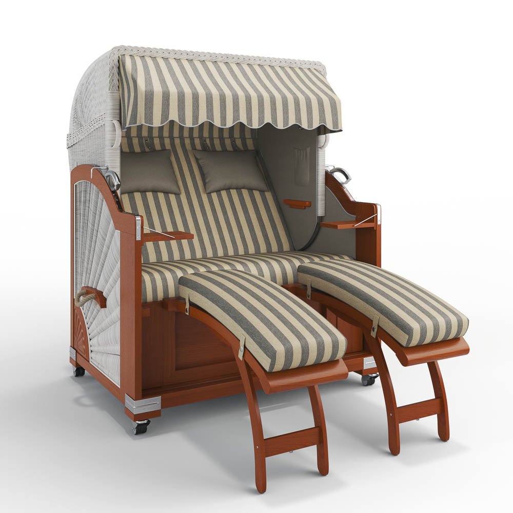 Strandkorb Keitum - Mahagoni