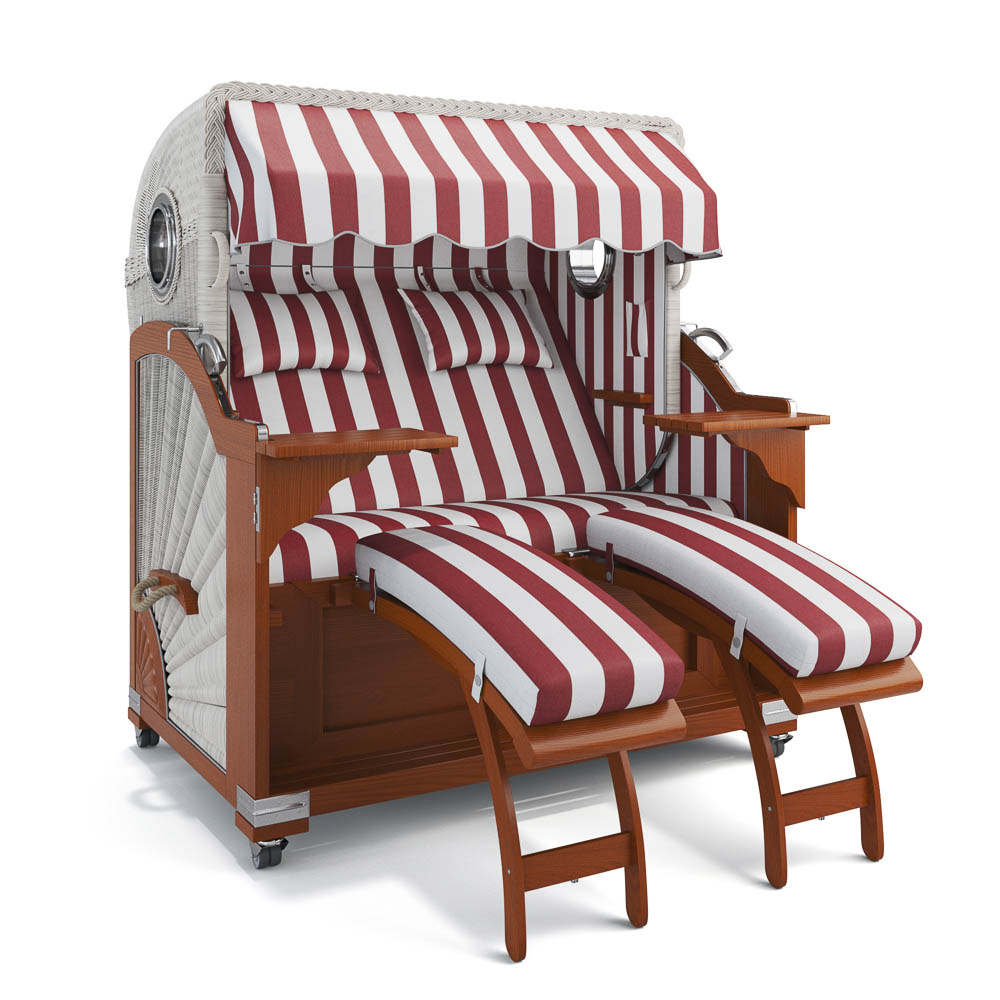 Strandkorb Kampen - Mahagoni