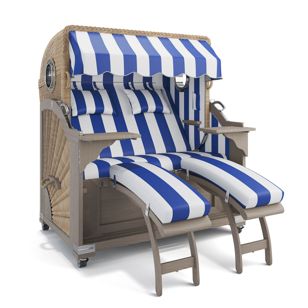 Strandkorb Kampen - Teak Vintage