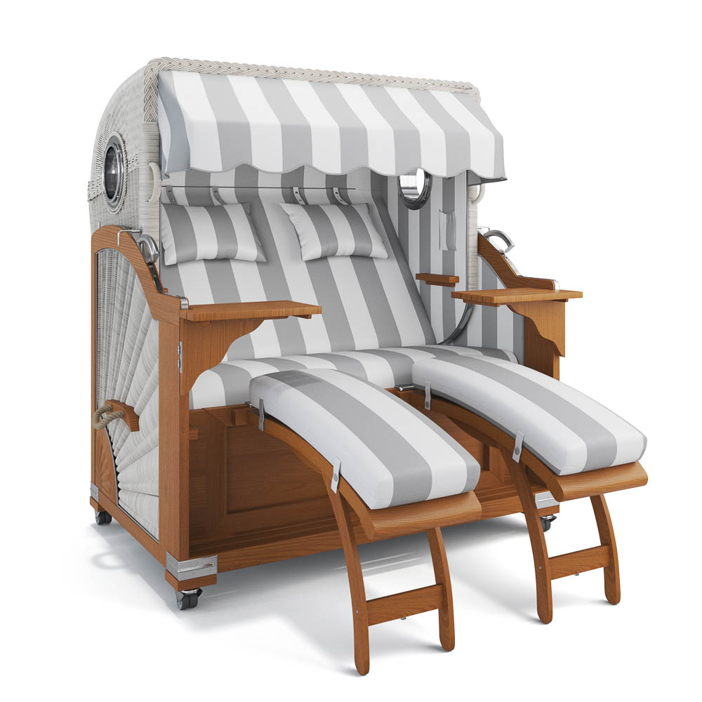 Strandkorb Kampen - Teak