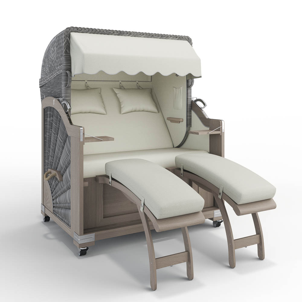 Strandkorb Keitum - Teak Vintage