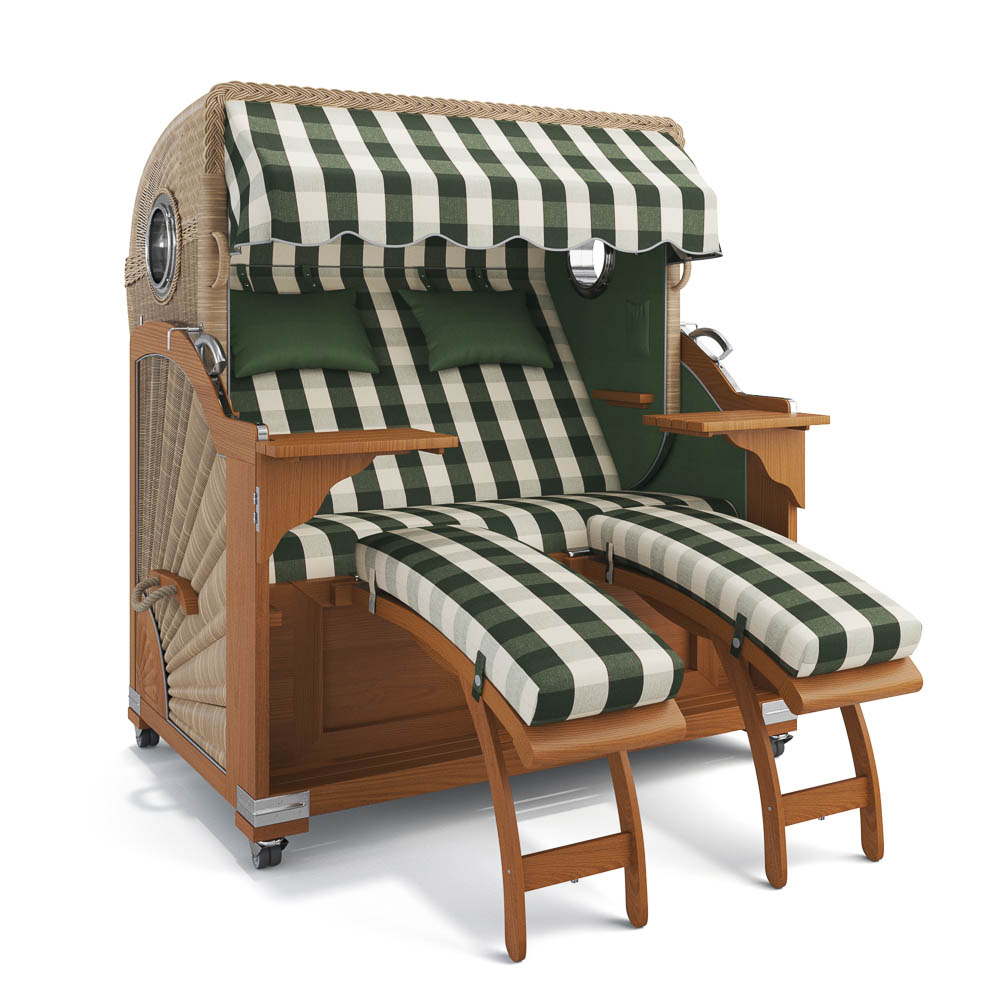 Strandkorb Kampen - Teak