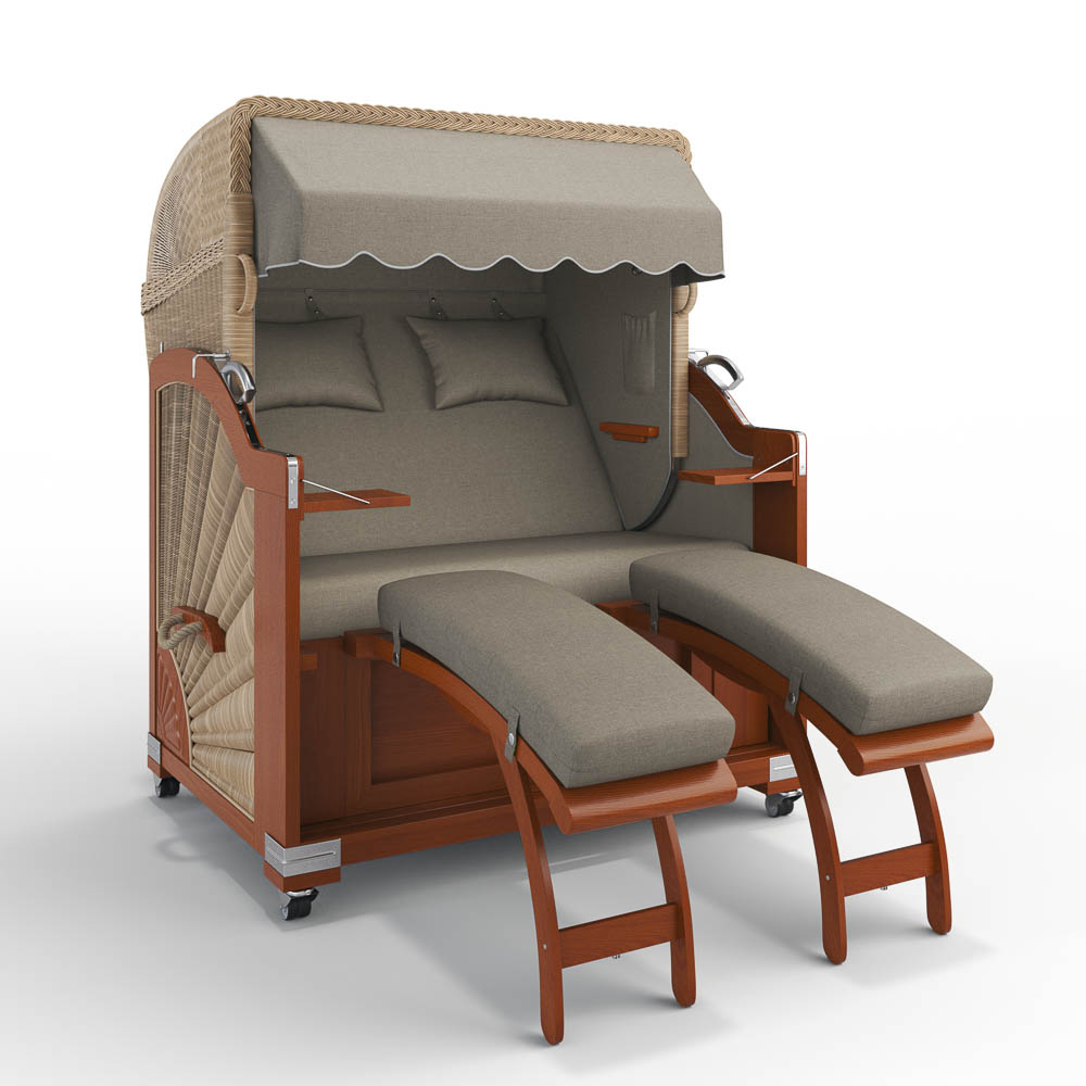 Strandkorb Keitum - Mahagoni