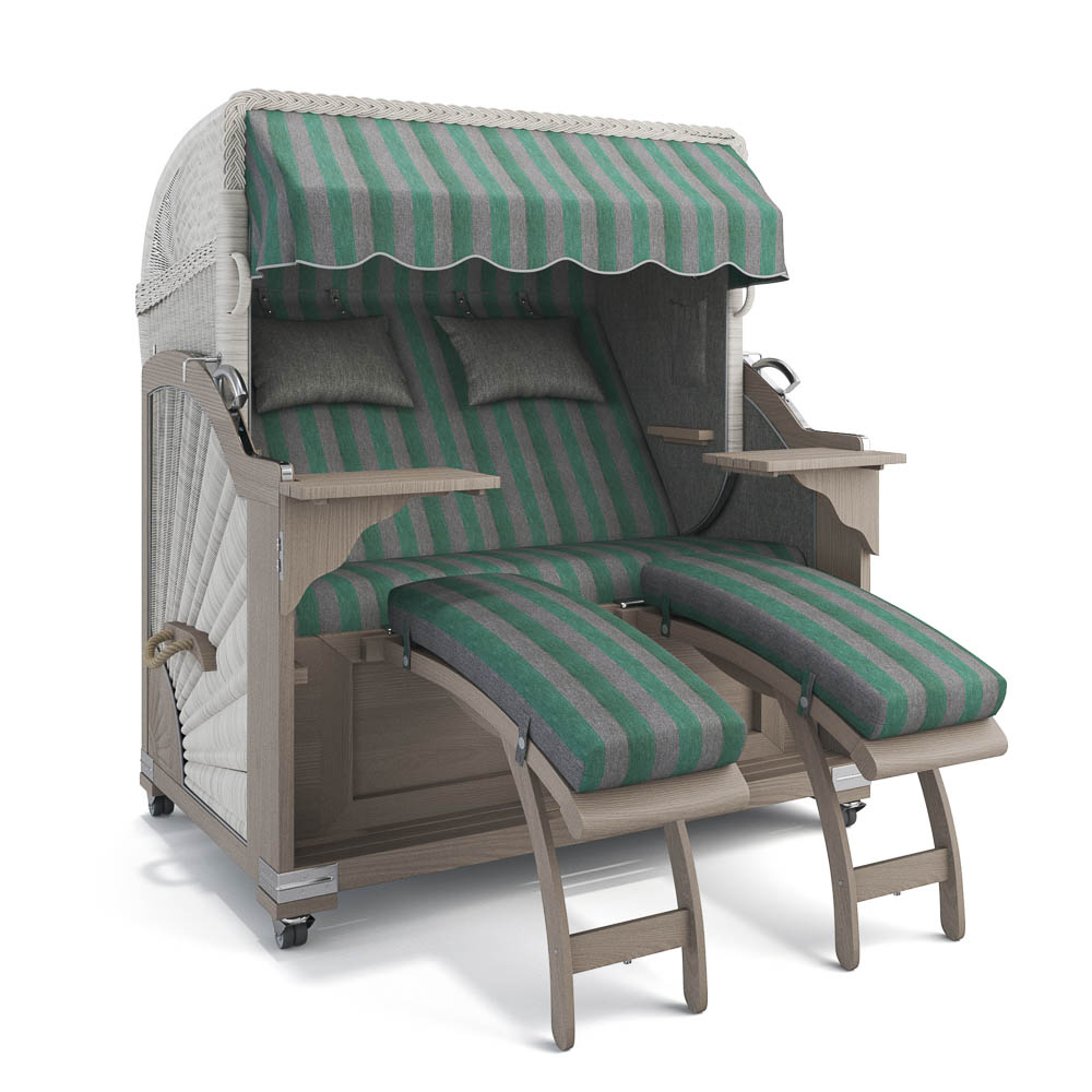 Strandkorb Kampen - Teak Vintage