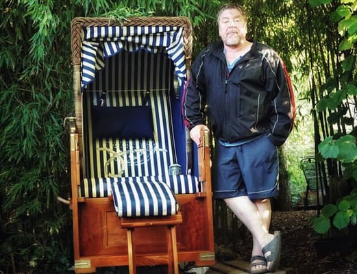 Armin Rohde am Strandkorb