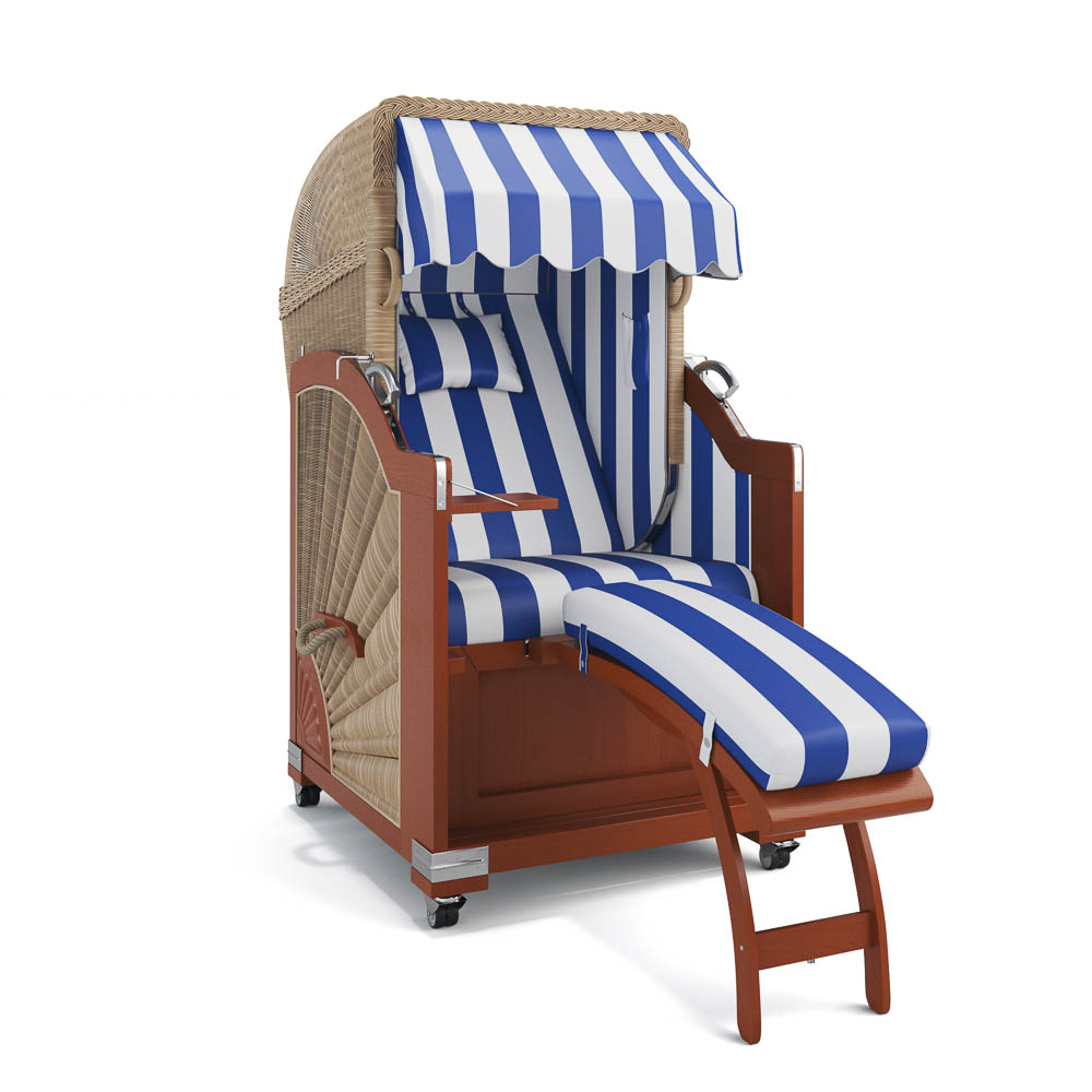 Strandkorb List - Mahagoni