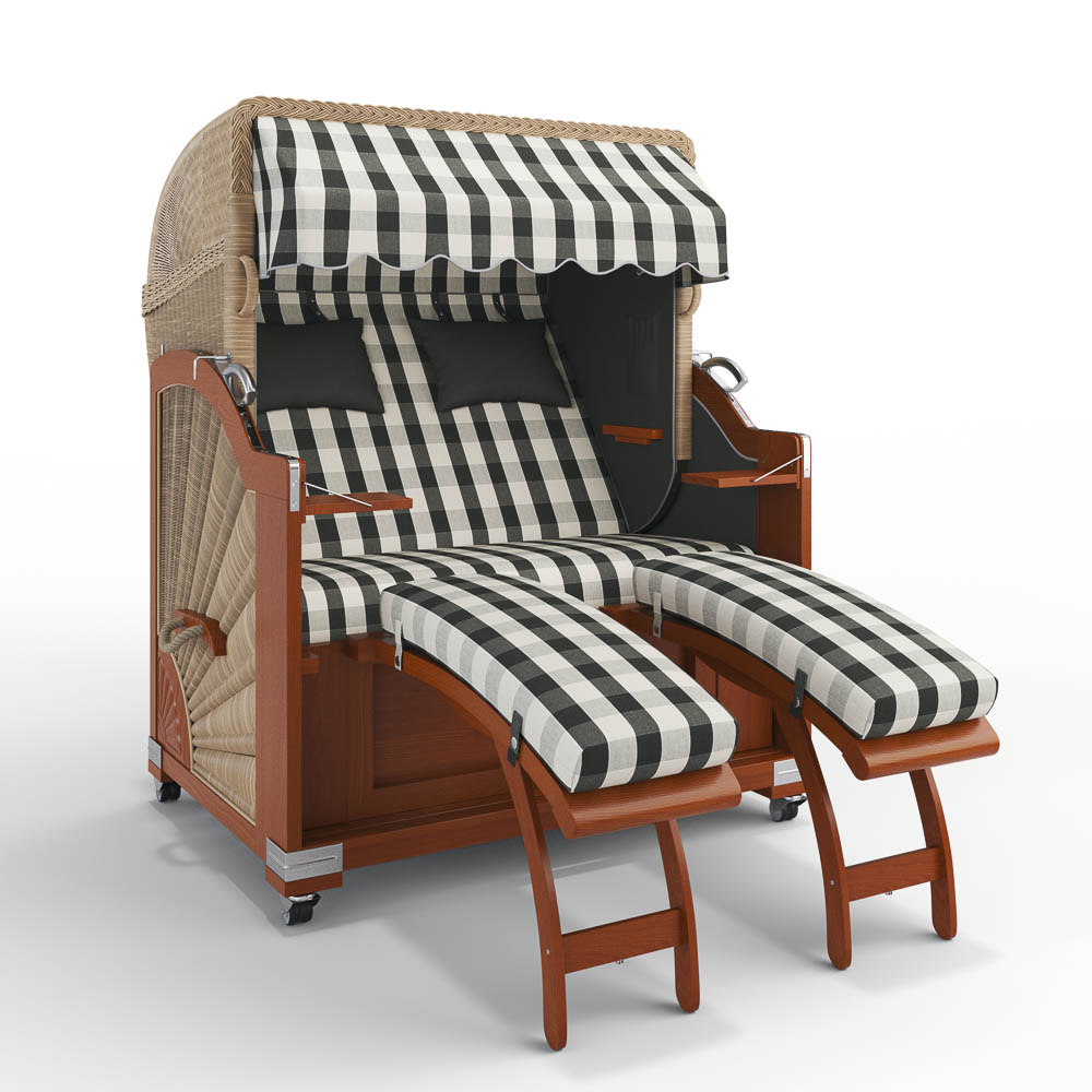 Strandkorb Keitum - Mahagoni
