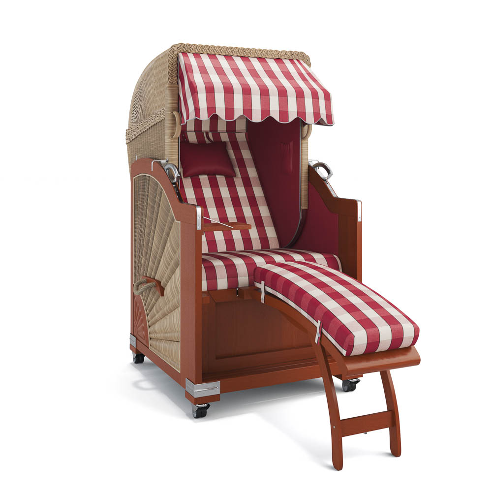 Strandkorb List - Mahagoni