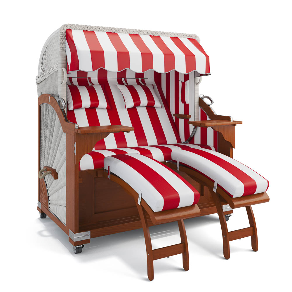 Strandkorb Kampen - Mahagoni