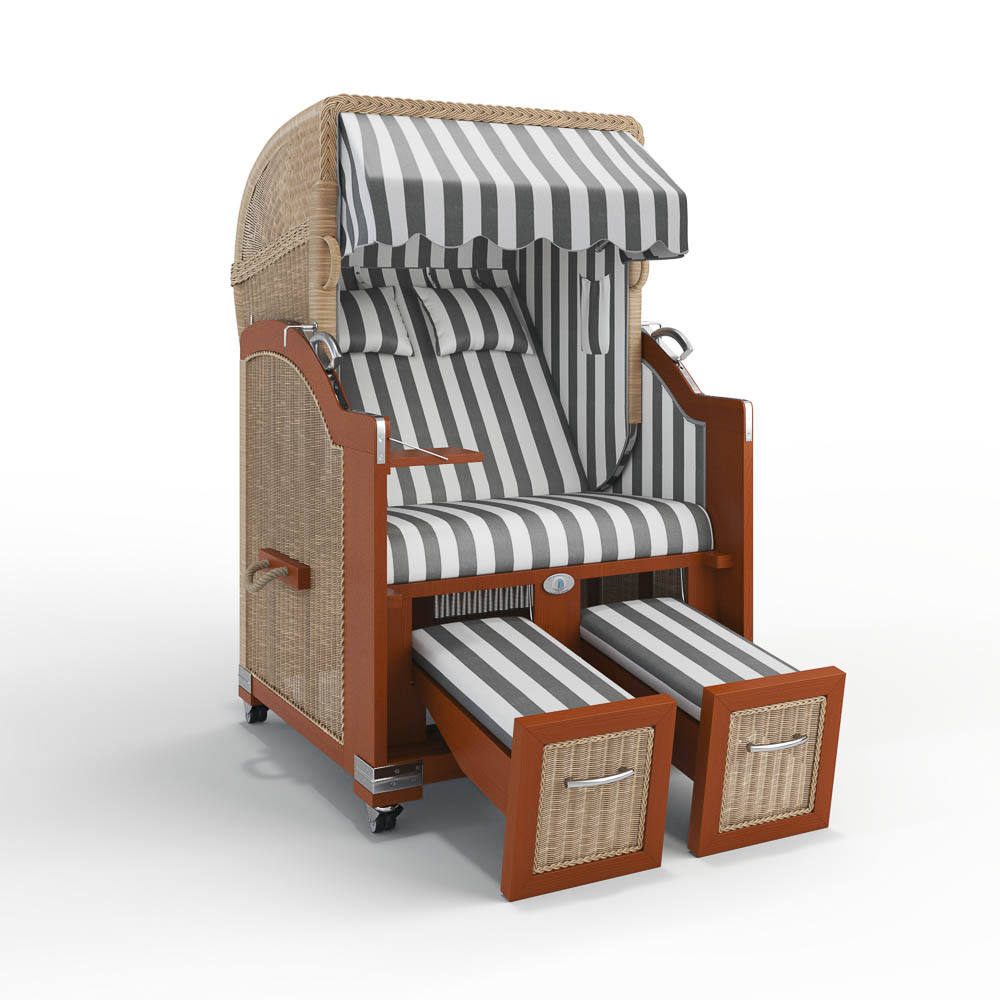 Strandkorb Morsum - Mahagoni