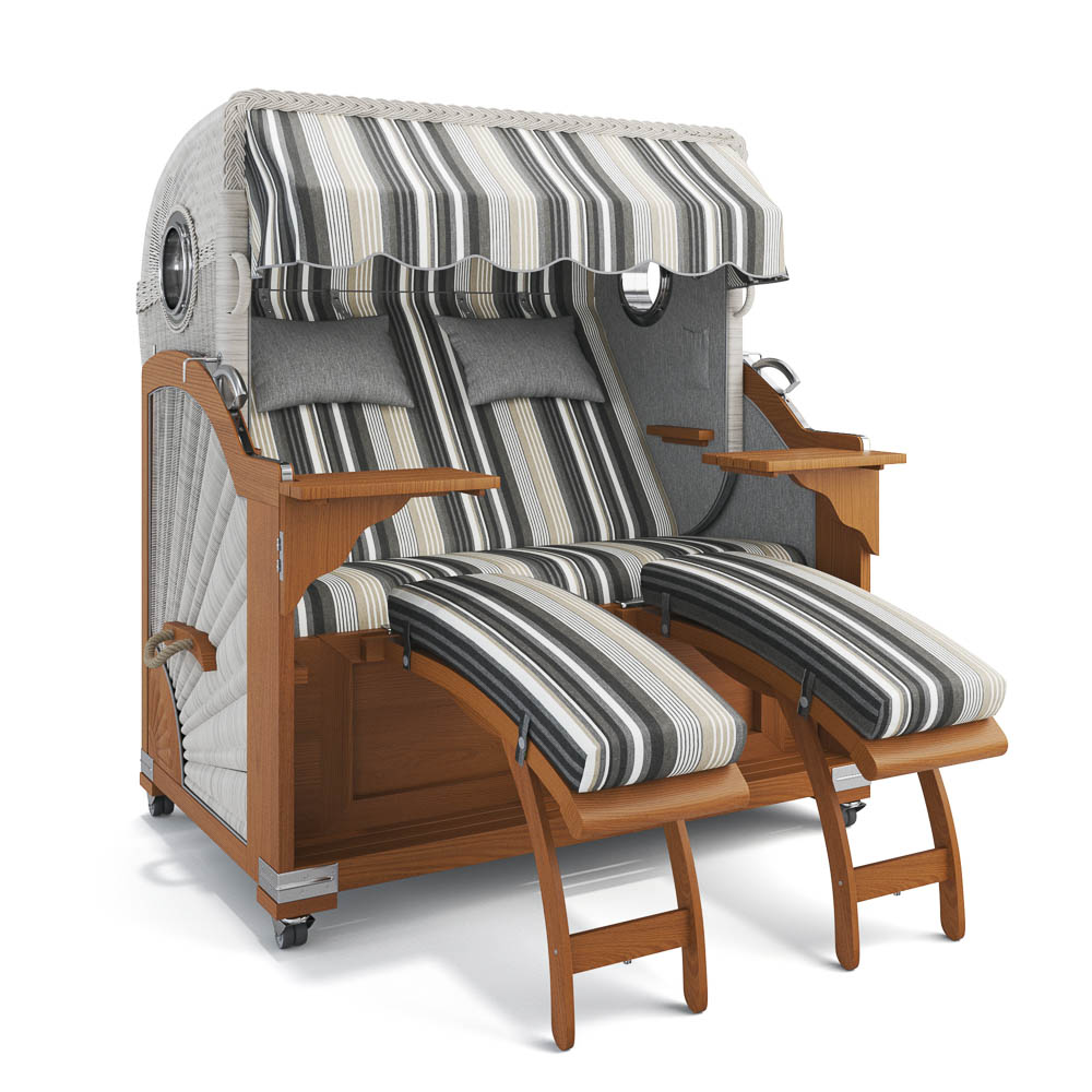 Strandkorb Kampen - Teak