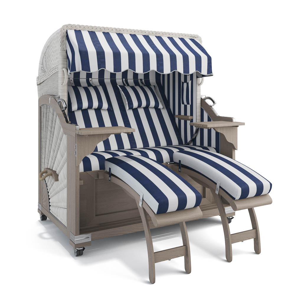 Strandkorb Kampen - Teak Vintage