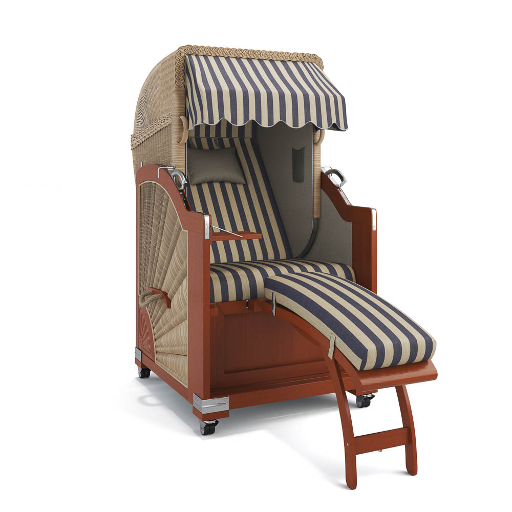 Strandkorb List - Mahagoni