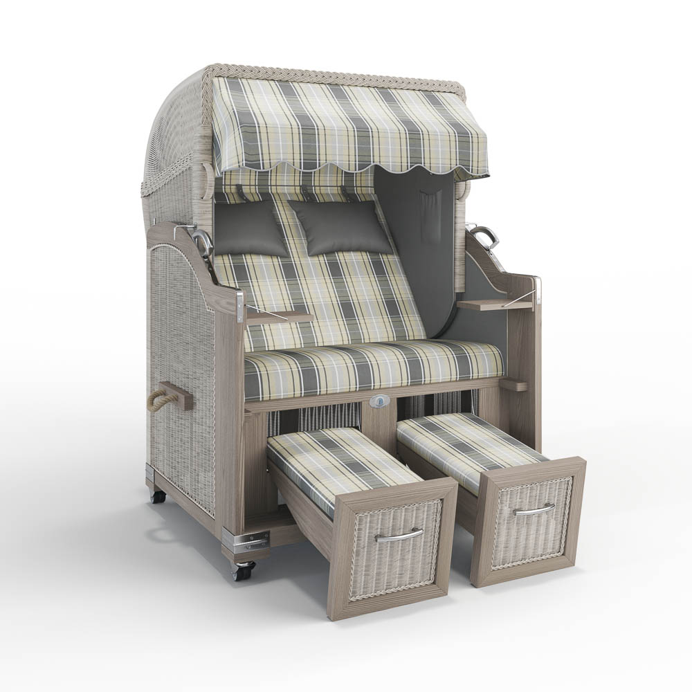 Strandkorb Landhaus Sylt - Teak Vintage