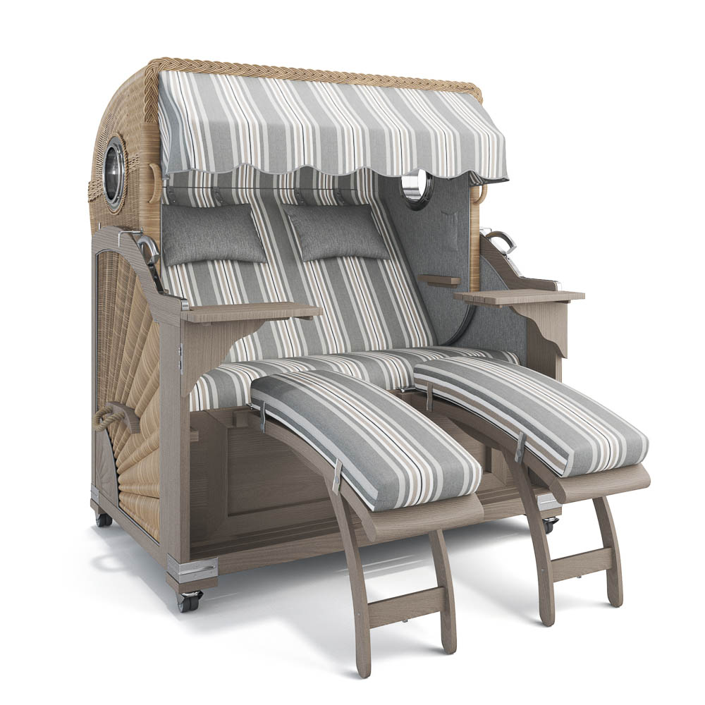 Strandkorb Kampen - Teak Vintage