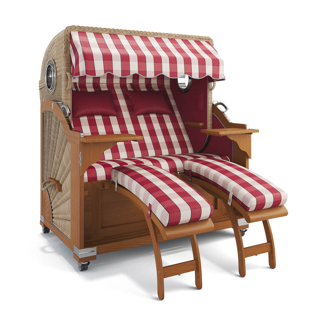 Strandkorb Kampen - Teak