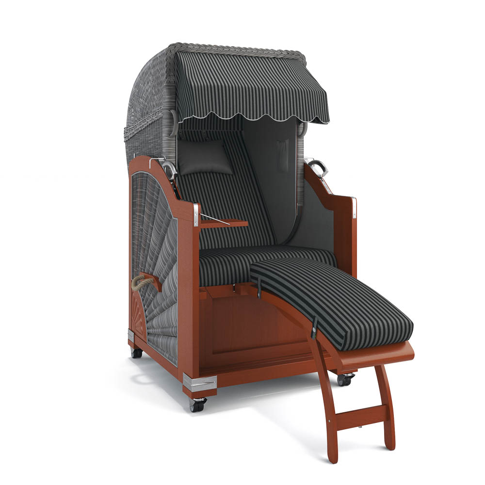 Strandkorb List - Mahagoni