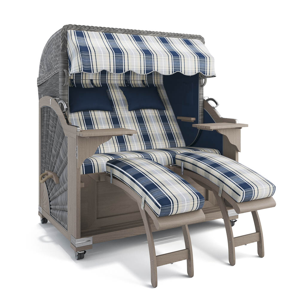 Strandkorb Kampen - Teak Vintage