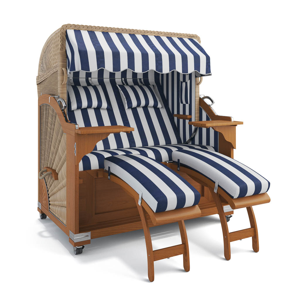 Strandkorb Kampen - Teak