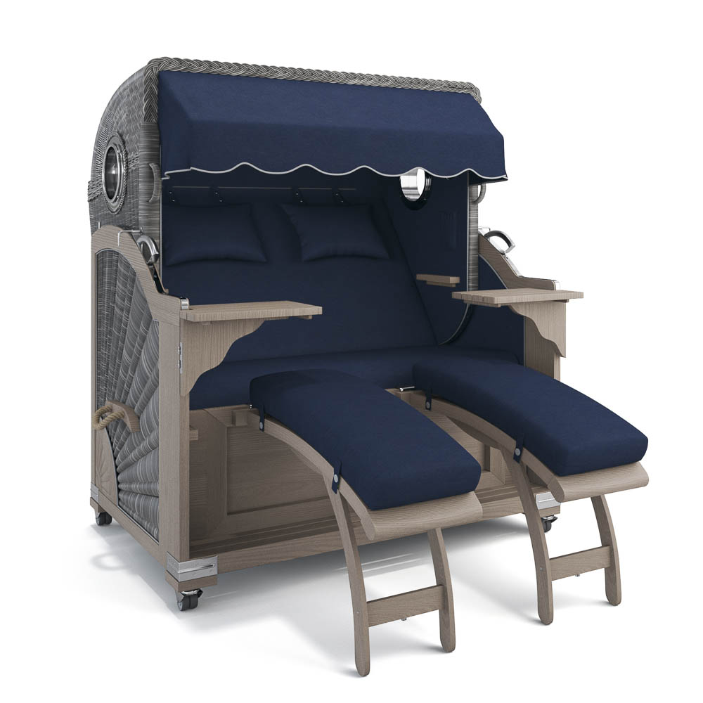 Strandkorb Kampen - Teak Vintage