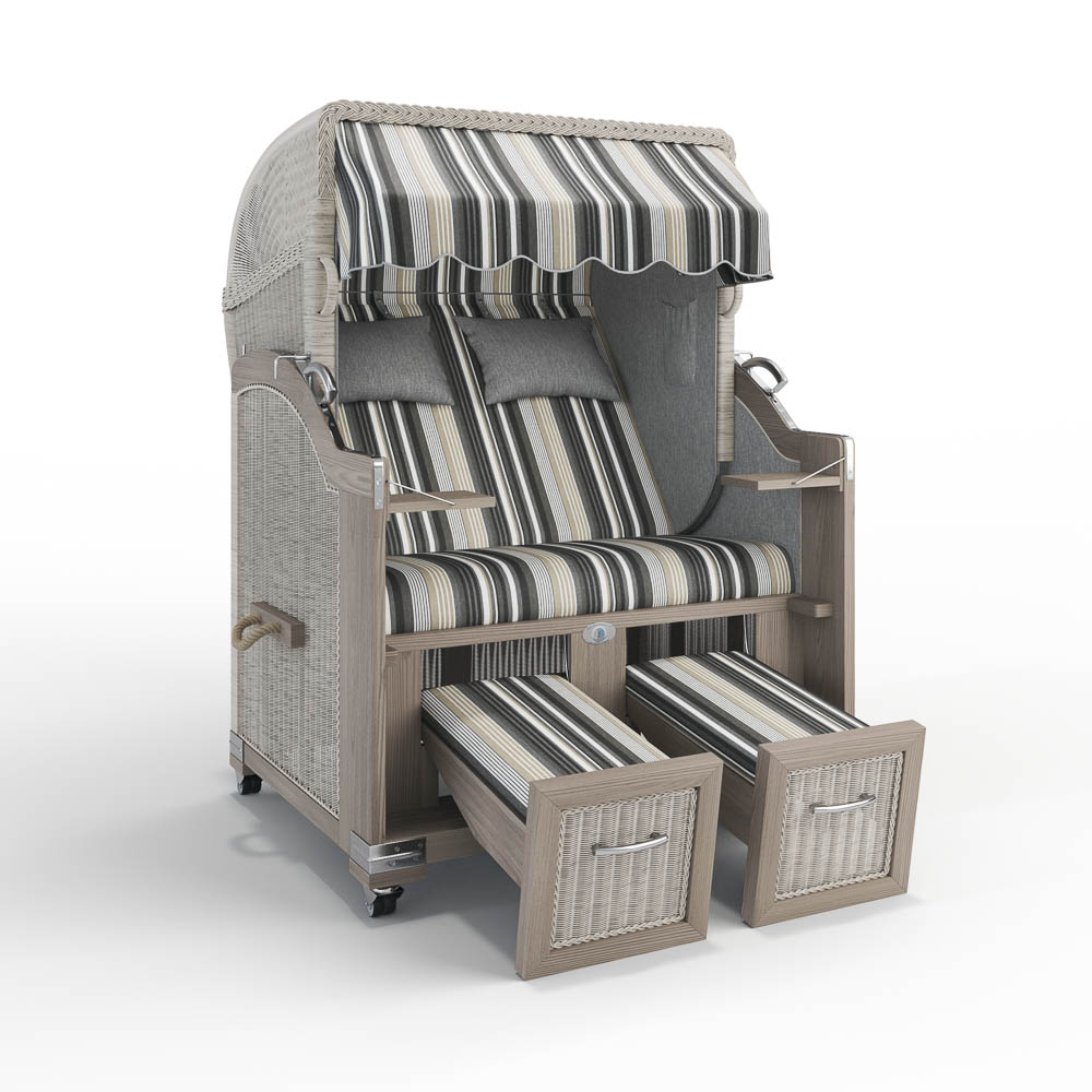 Strandkorb Landhaus Sylt - Teak Vintage